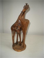 20 inch Wood Giraffe Statue
