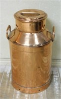 European Copper Clad Milk Can.