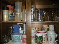 Glasses & Mugs - Contents of Cabinet