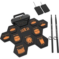 Electronic Drum Set, Roll Up Drum Practice Pad