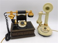 Vintage Deco-Tel Rotary Telephones.