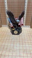 American flag and eagle decor
