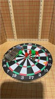 Dart board with extra darts