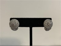 Judith Ripka Sterling Silver Earrings 11.4 Gr Tw