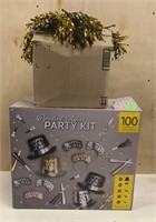 Party kit and Pom poms