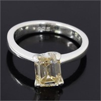 APPR $1675 - 2.50 Ct Emerald Cut Moissanite Ring