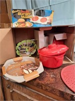 Large box of new kitchen items