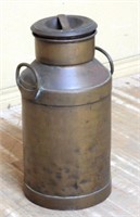 European Brass Clad Milk Can.