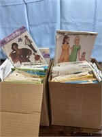 2 boxes of Butterick & Simplicity patterns some