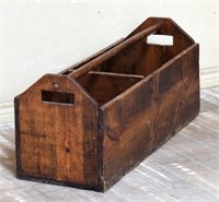 Early Primitive Pine Tool Caddy.