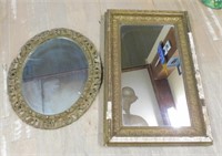 Gilt Framed Mirrors.