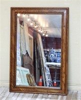 Oak Framed Mirror.