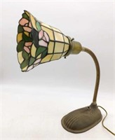 Stained Leaded Glass Desk Lamp.