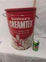 Vintage Creamtex 50 LB Shortening Can