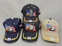 *Lot of New USA Theme Baseball Style Hats