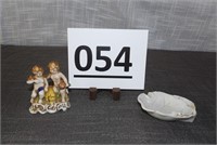 (2) Occupied Japan Items, Figurine & Ash Tray