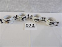 (4) Cow Soup Mugs