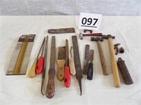 Assorted Tools, Files & Hammers
