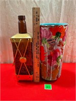 Musical Bottle and Italian Vase