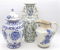 Blue and White Porcelain Selection.