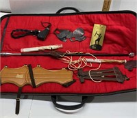 Wing archery bag & accessory lot