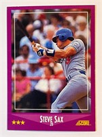 STEVE SAX 1988 SCORE CARD