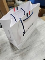 CASE OF 100 LACOSTE SHOPPING/GIFT BAGS