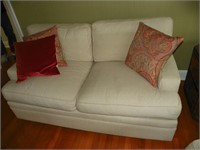 Very clean, matching cloth couch