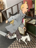 SÉLECTION -Enseigne éclairé Tintin peint à la main
