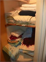 Linen closet, misc lot