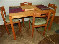 Teakwood? Dining table and chairs