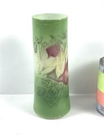 Vase cylindre handpainted