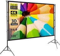 Projector Screen and Stand,Towond 100 inch