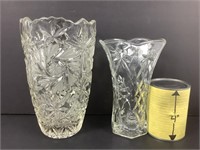 Vases en verres avec motifs