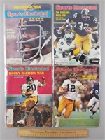 4ct 1970s Pitt Steelers SI Magazines