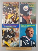 4ct 1970s Pitt Steelers SI Magazines