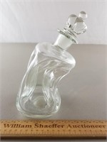 Stretch Glass Decanter 8" H