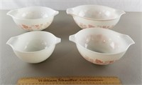4ct Vintage Pyrex Gooseberry Cinderella Bowls