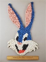 Vintage Melted Plastic Popcorn Bugs Bunny 21" H