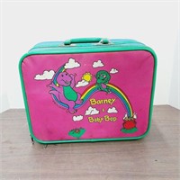 Vintage 1993 Barney Kids Travel Bag Suitcase