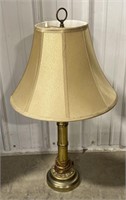 (AY) 
Metal Base Floral Pattern Table Lamp