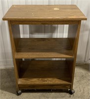 (L) 
Manufactured Wood Rolling 3 Tier Shelving
