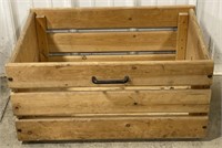 (AN) 
Wooden Crate w/Pull Handle