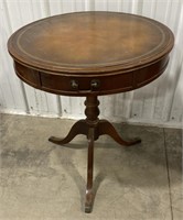 (J)  Duacan Phyfe Drum Table