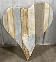 (L) 
Wooden Rustic Heart Hanging Wall
