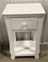 (AY) 
Wooden Nightstand (
Approx 16x12x27")
