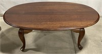 (AD) Wood Oval Coffee Table (
Appr 46x28x16 in)