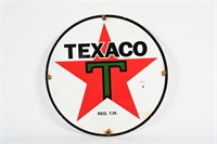 TEXACO 15" SSP SIGN - REPRODUCTION
