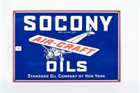 SOCONY AIR-CRAFT OILS SSP SIGN - REPRODUCTION