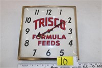 Trisco Feeds vintage clock